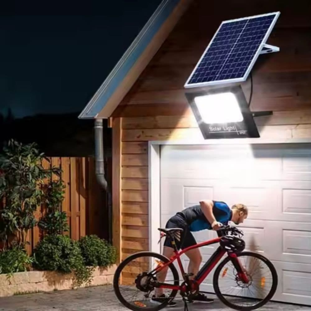Proiector Solar cu Panou Monocristalin si telecomanda -  25W/6500k