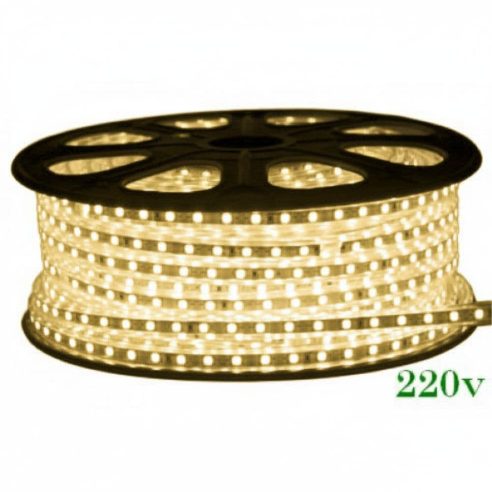 Banda LED 220V, 2700K 14.4W/M Ip65 60Led/m, 5050, lumina calda
