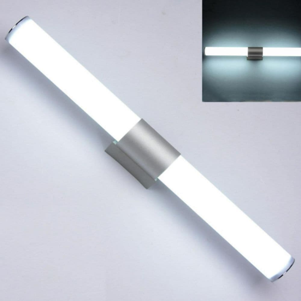 Corp LED baie inox, 10W, 6500K, lumina rece, cu protectie IP44, 450mm