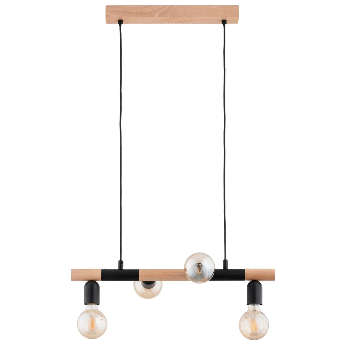 Lustra Pendul Alfa Lido Lemn 4xE27