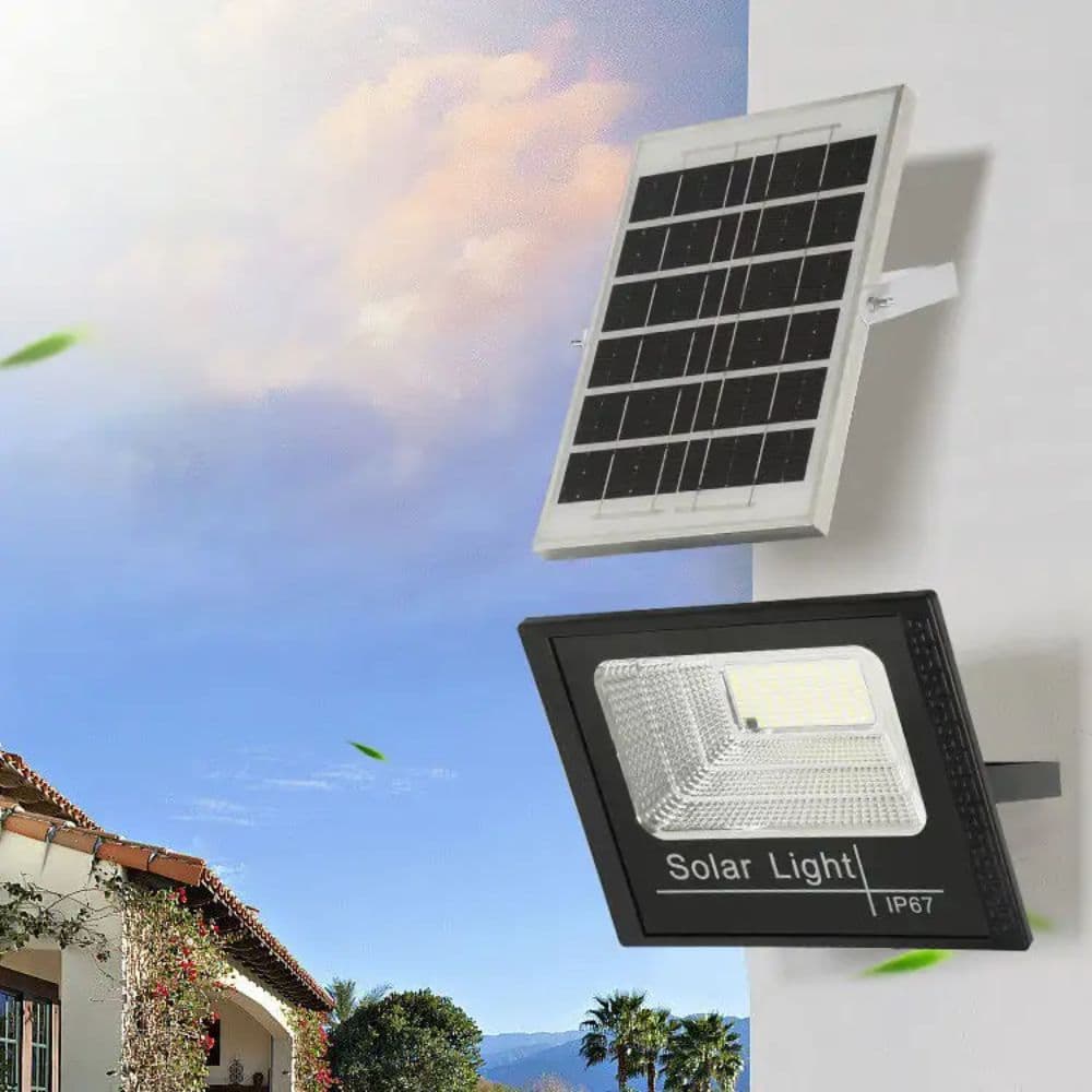 Proiector cu Panou Solar Monocristalin si telecomanda -  100W/6500k