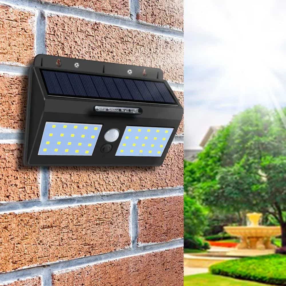 Aplica LED perete cu panou solar 20W