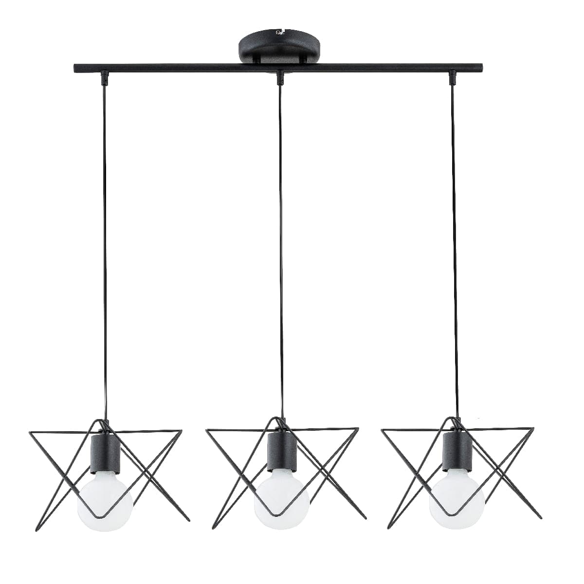 Lustra Pendul Alfa Timla Neagra 3xE27