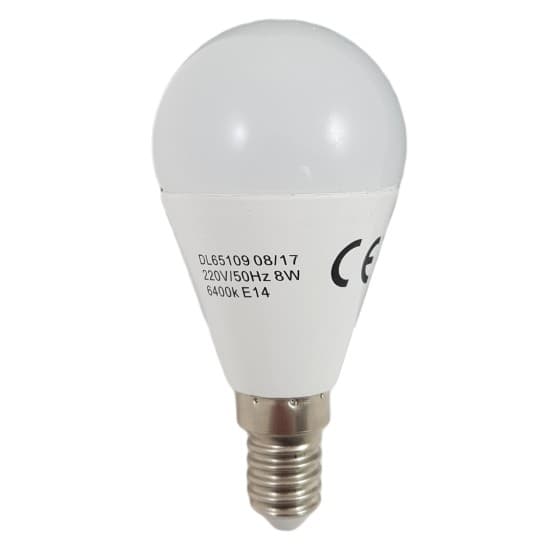 Bec Led Sferic E14, model G45, 8W=60W, 4100K, lumina neutra