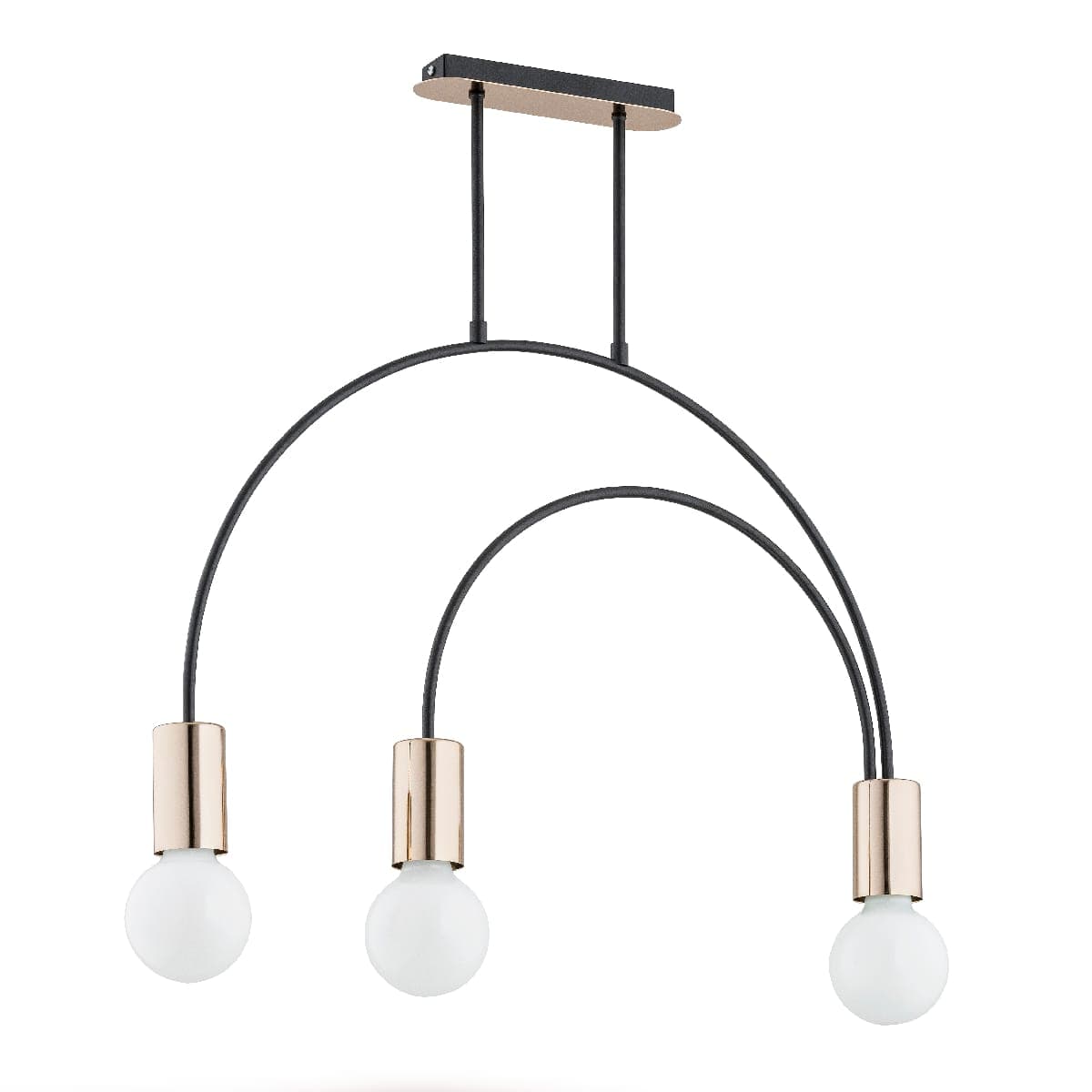 Lustra Alfa Harry Neagra 3xE27