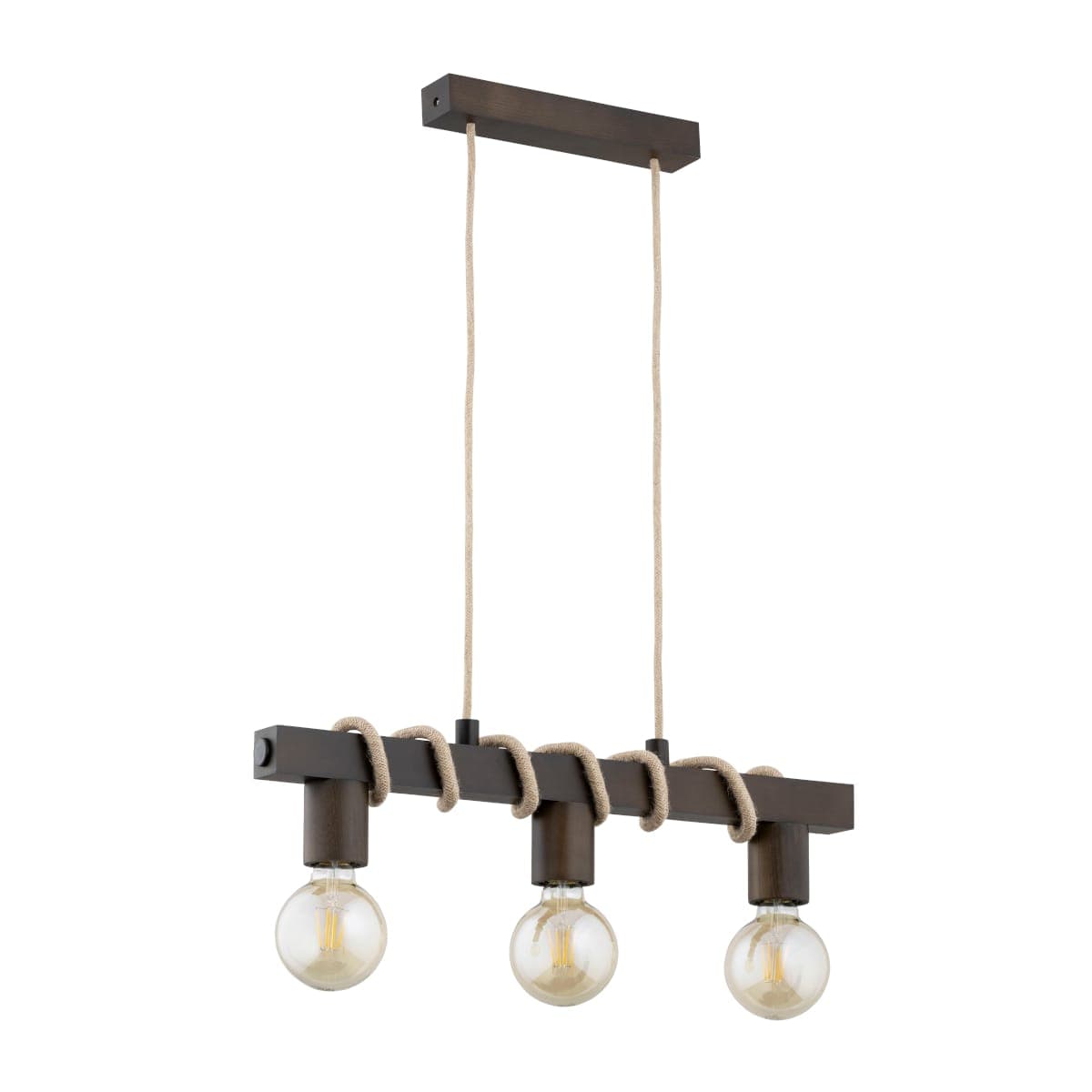 Lustra Pendul Alfa Kalipso Retro Lemn 3xE27