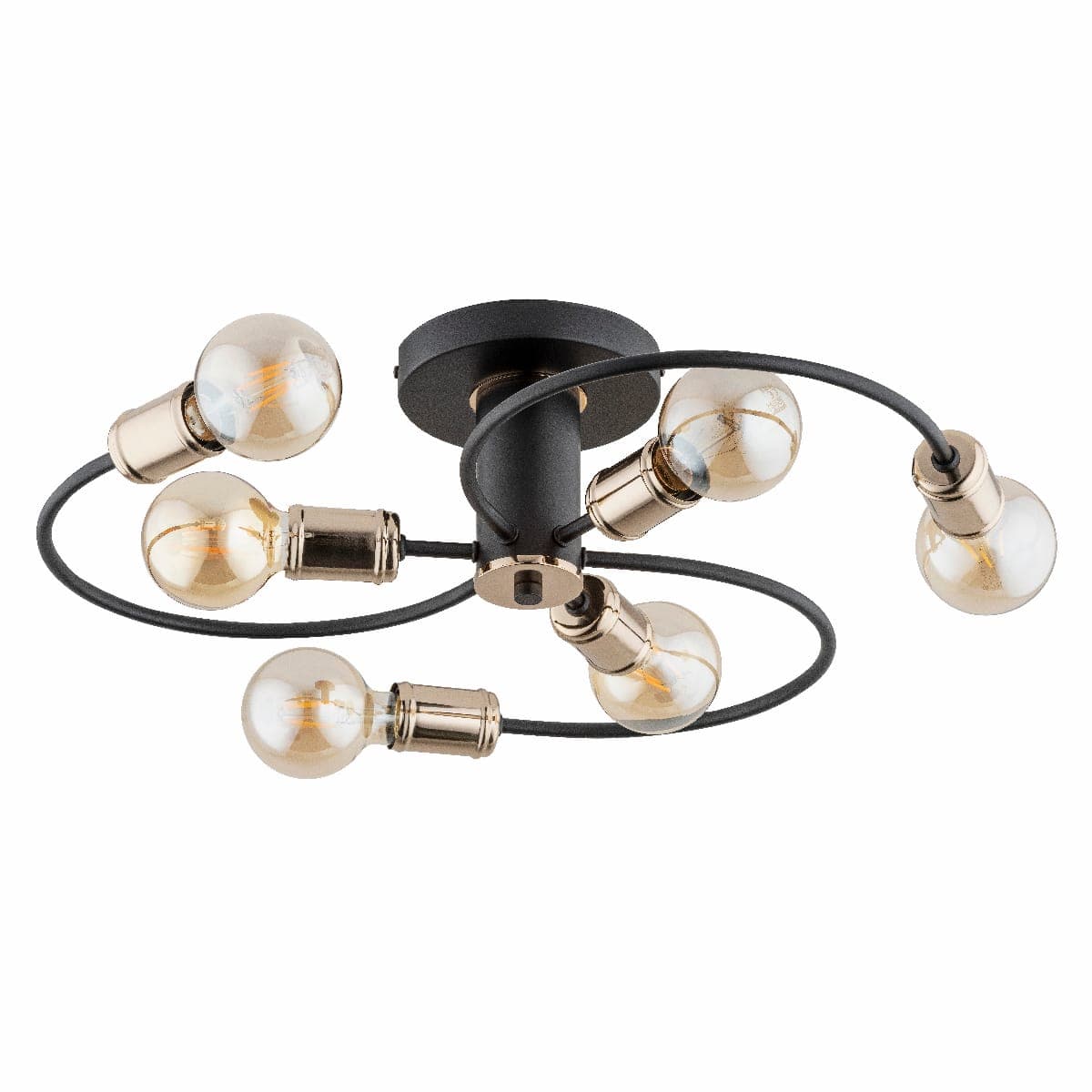 Lustra Alfa Samba Neagra 6xE27
