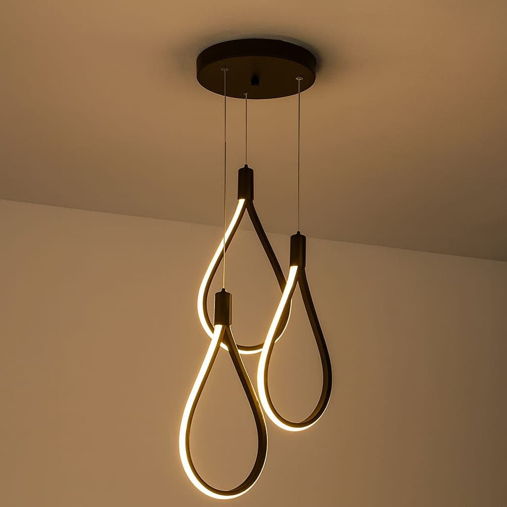 Candelabru led 72W negru 3000K/4000K/6400K