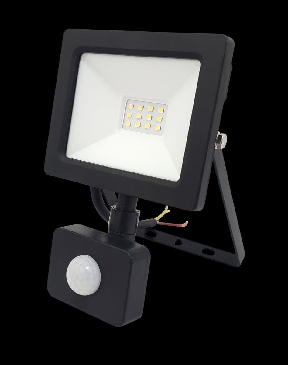 Proiector Led cu Senzor de Miscare 10W=50W,SMD Galaxy 6000K, lumina rece 165x118mm