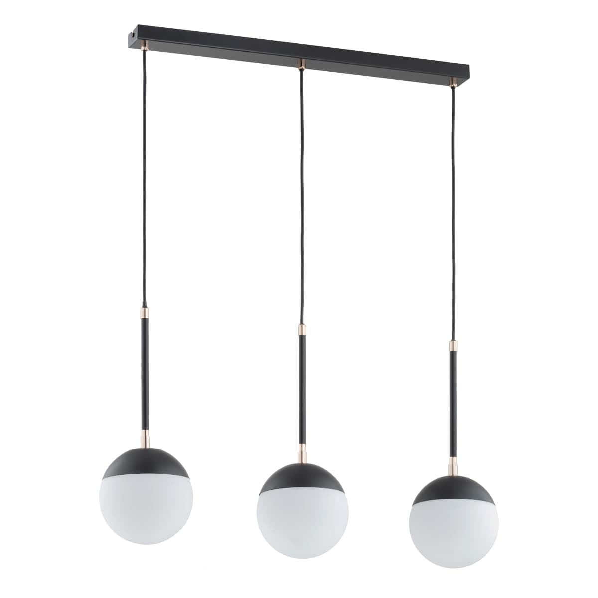 Lustra Pendul Alfa Volda Rex Neagra & Alba 3xE14
