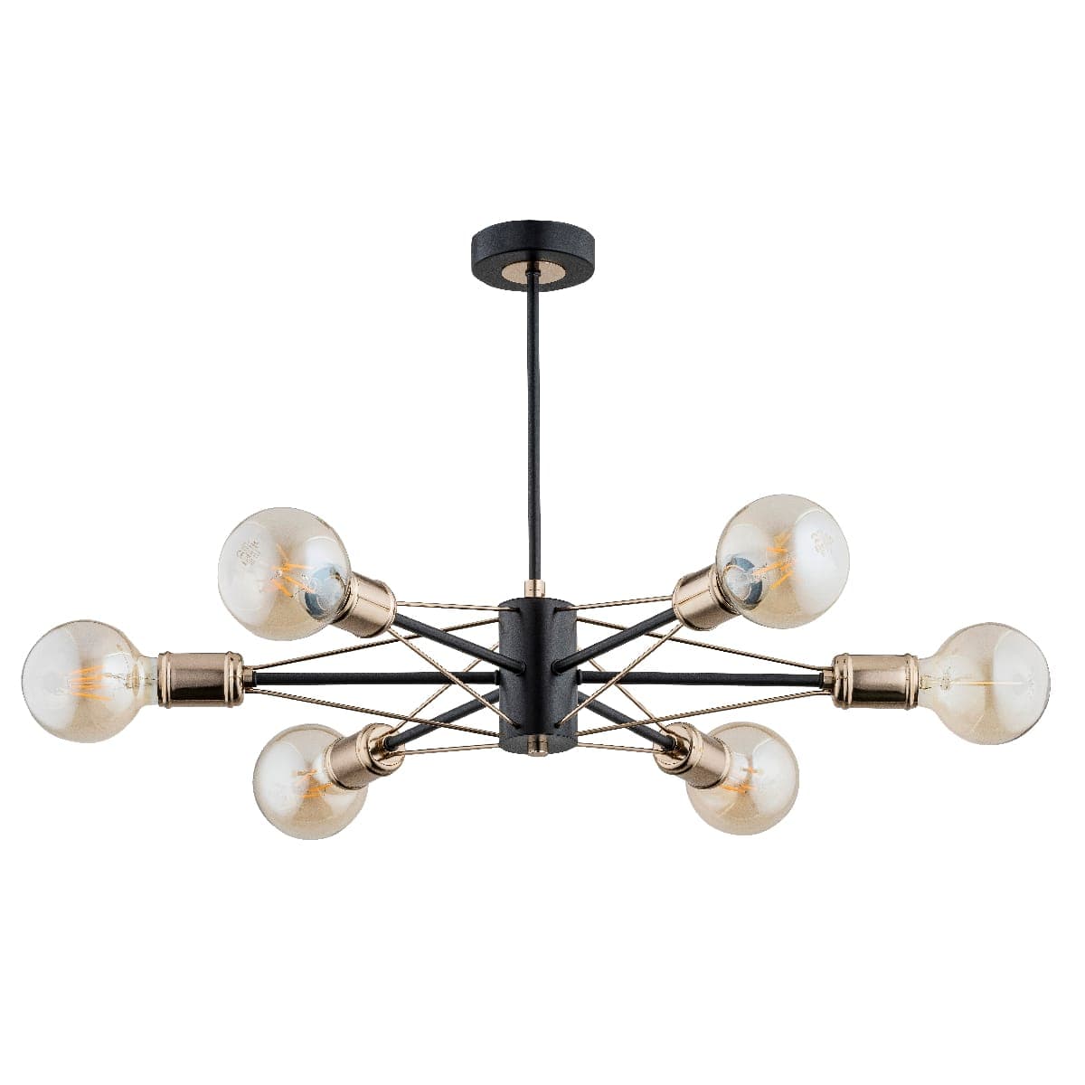 Lustra Alfa Tandem Ii Neagra 6xE27