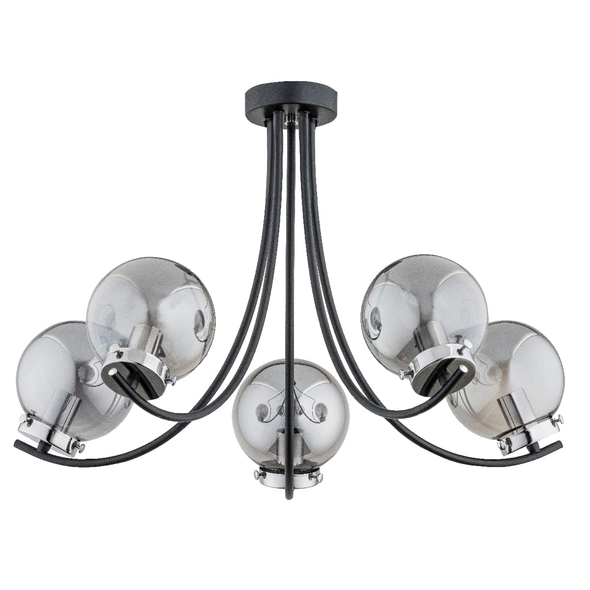 Lustra Alfa Dora Neagra 5xE14