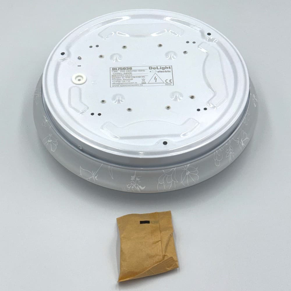 Plafoniera LED Flower, 13W=75W, 260x35mm, 6400K, lumina rece