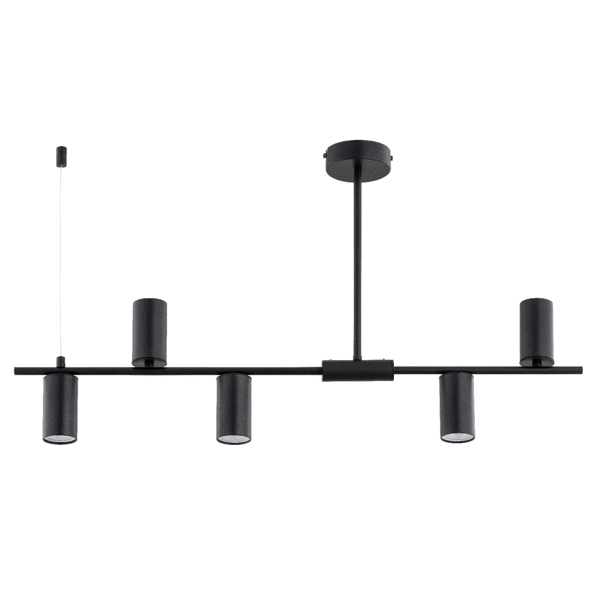 Lustra Alfa Uranos Neagra 5xGU10
