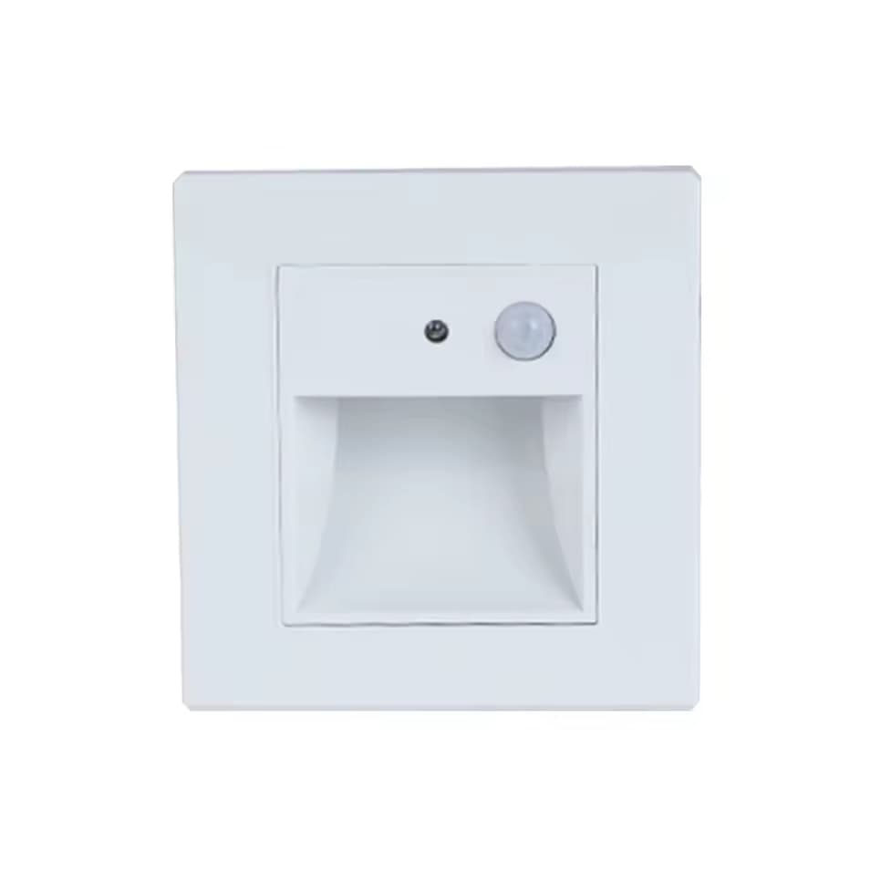 Spot led perete 1W alb cu senzor 3000k lumina calda