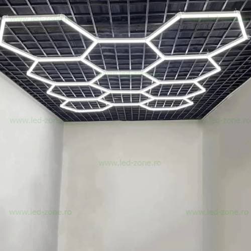 Set 11 Hexagoane LED Honeycomb 276W Tuburi 440mm