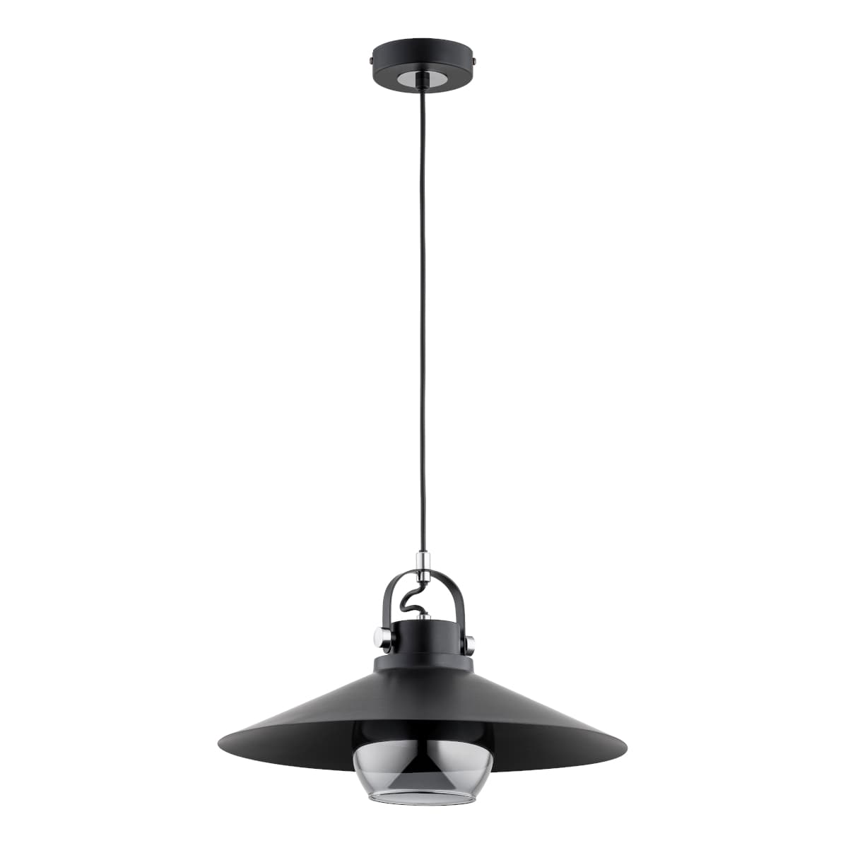 Lustra Pendul Alfa Tizen Neagra 1xE27
