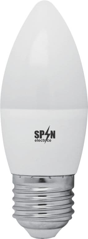 Bec Led Lumanare E27, model C35, 5W=45W, lumina rece