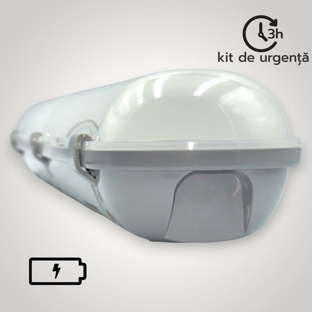 Corp led cu kit de emergenta IP65 lumina rece 3h 20W-220V 600mm