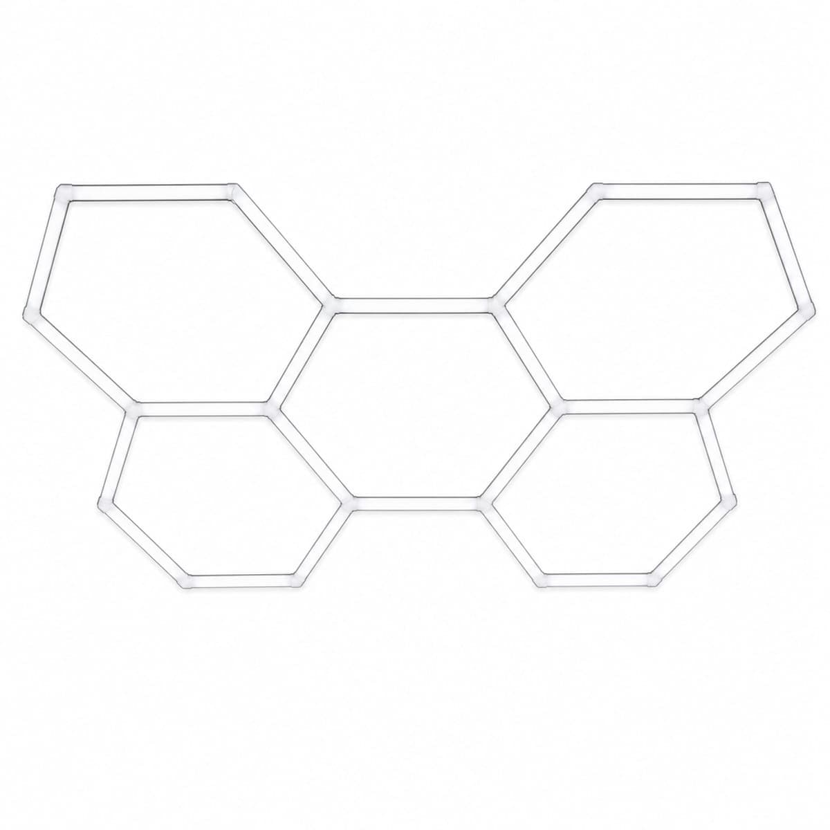 Kit 5 hexagoane LED Honeycomb T5 144W Tub 440mm